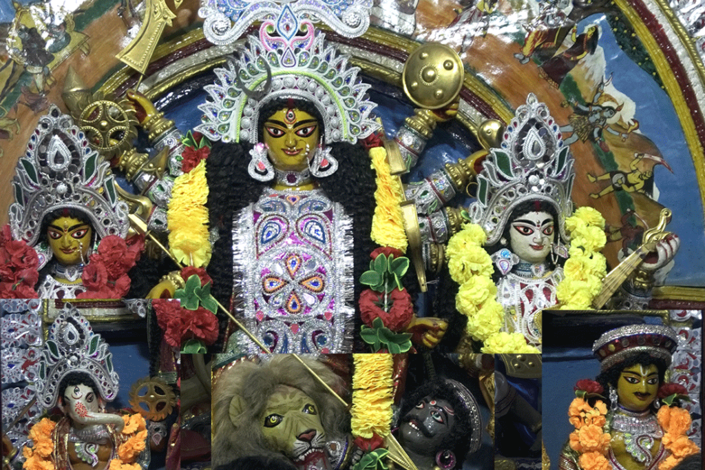 oldest idol of durga in world at Purana Durga Bari
