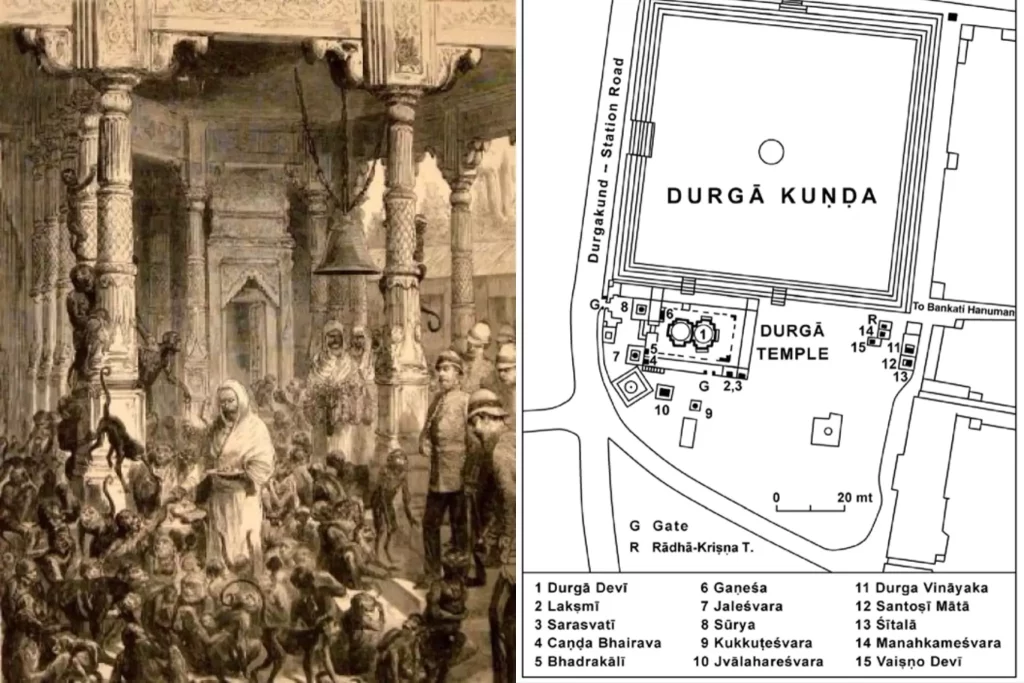 Durga Temple varanasi map