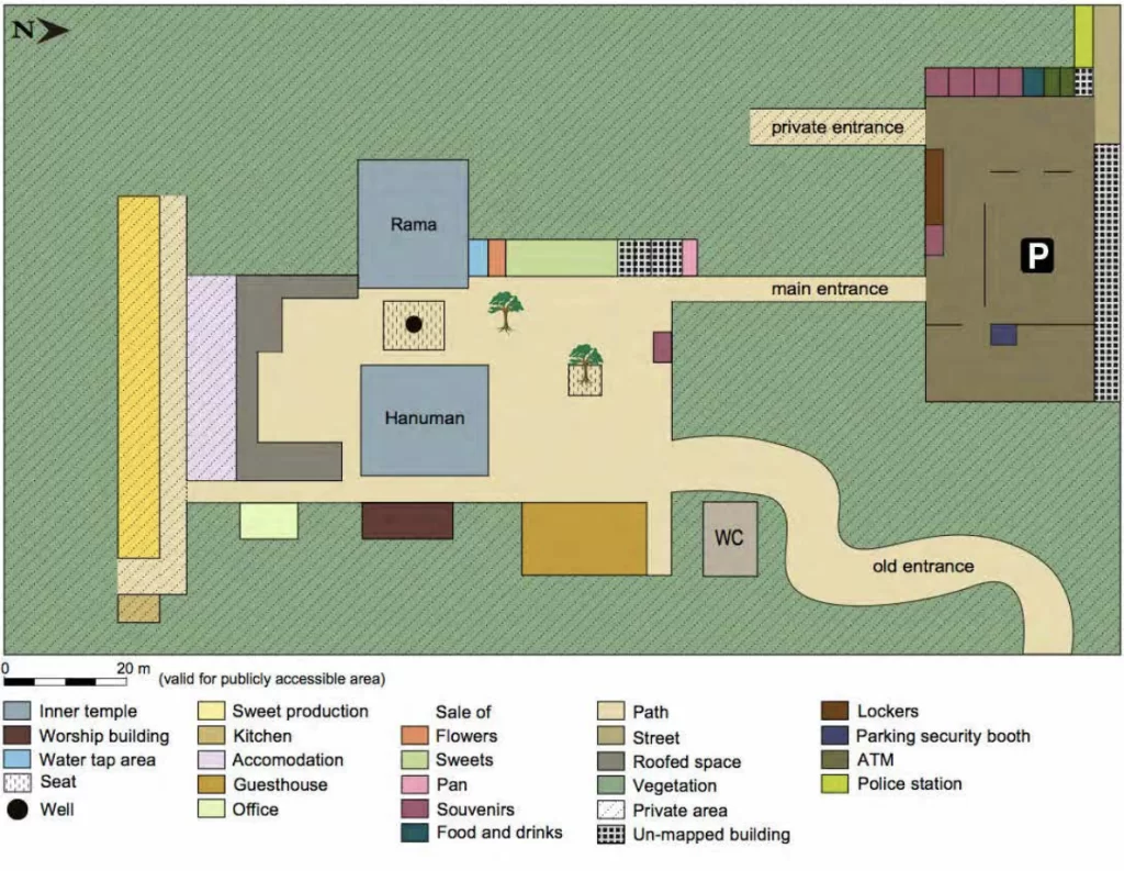 Map of Sankat Mochan Temple , Varanasi