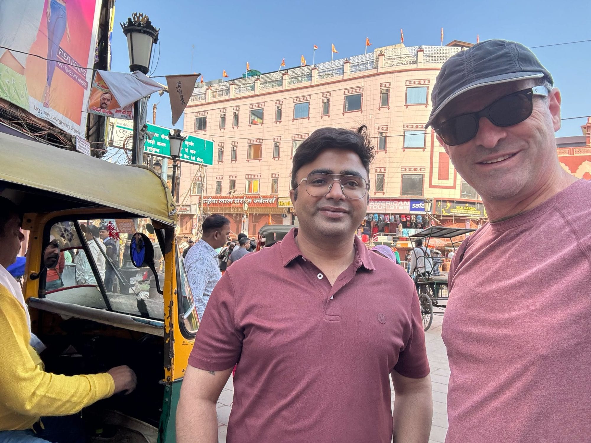 Expert storyteller guide leading heritage walk Varanasi