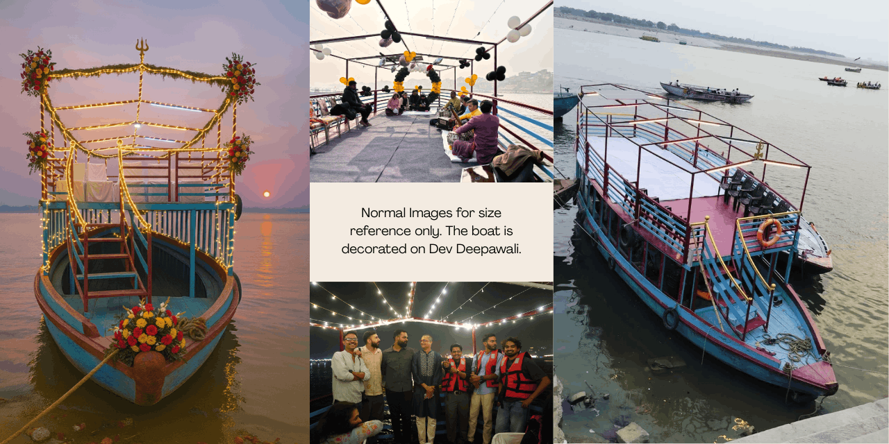 Double-decker Bajra boat booking for Dev Diwali in Varanasi